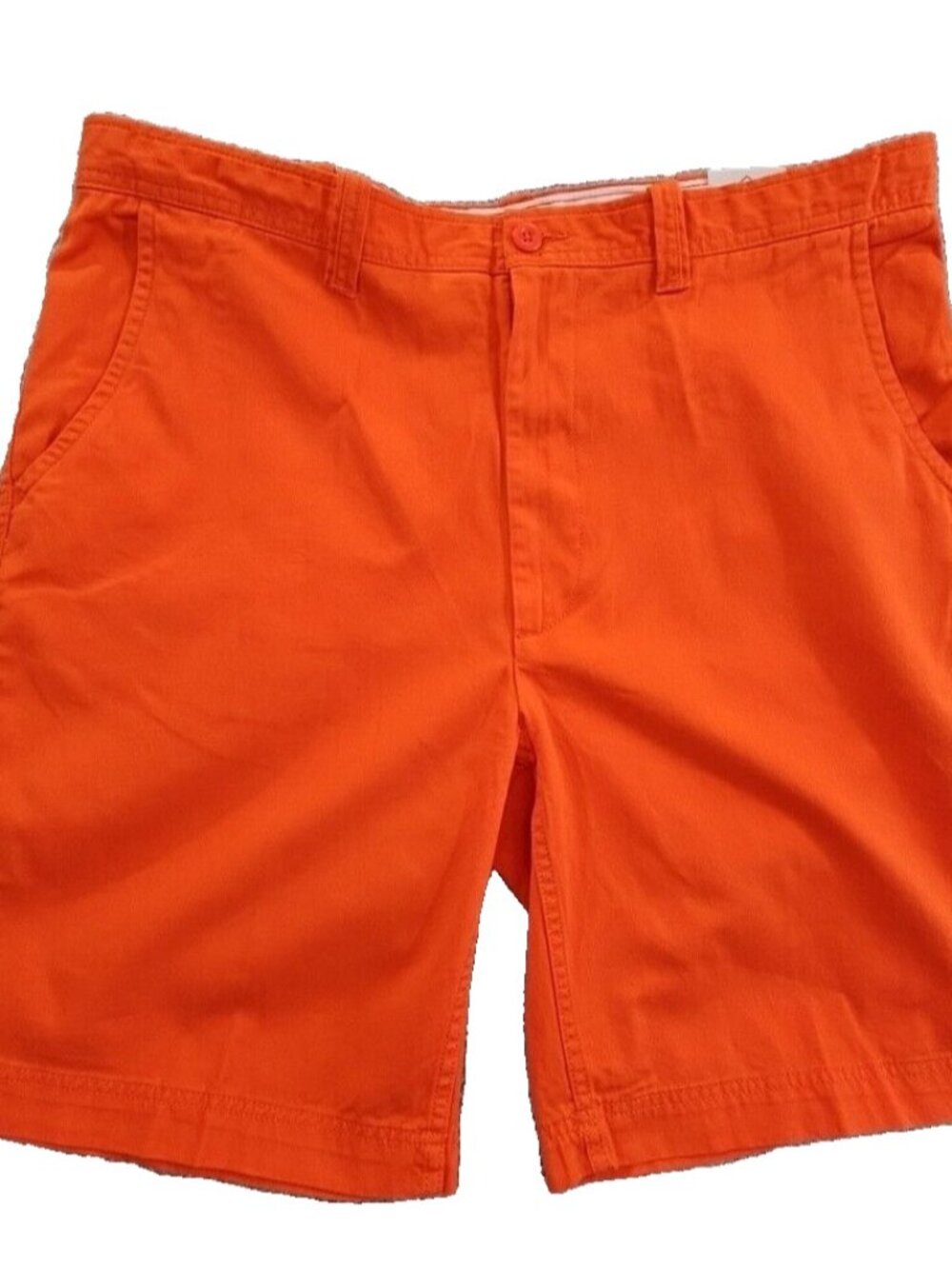 St. John's Bay Orange Size 40 Comfort Stretch 4 Pockets NWT 9" Inseam